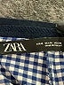 Zara Checkered-gingham Blue Casual Pants Size M - photo 7