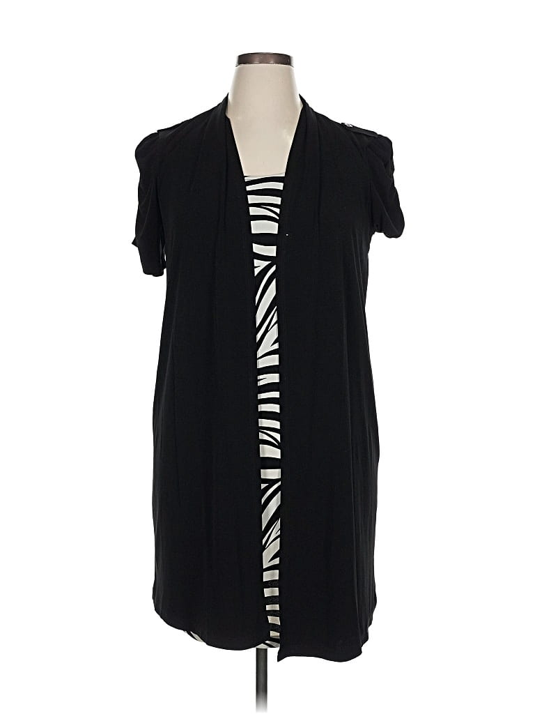 Pre-owned En Focus Studio Casual Dress In Black