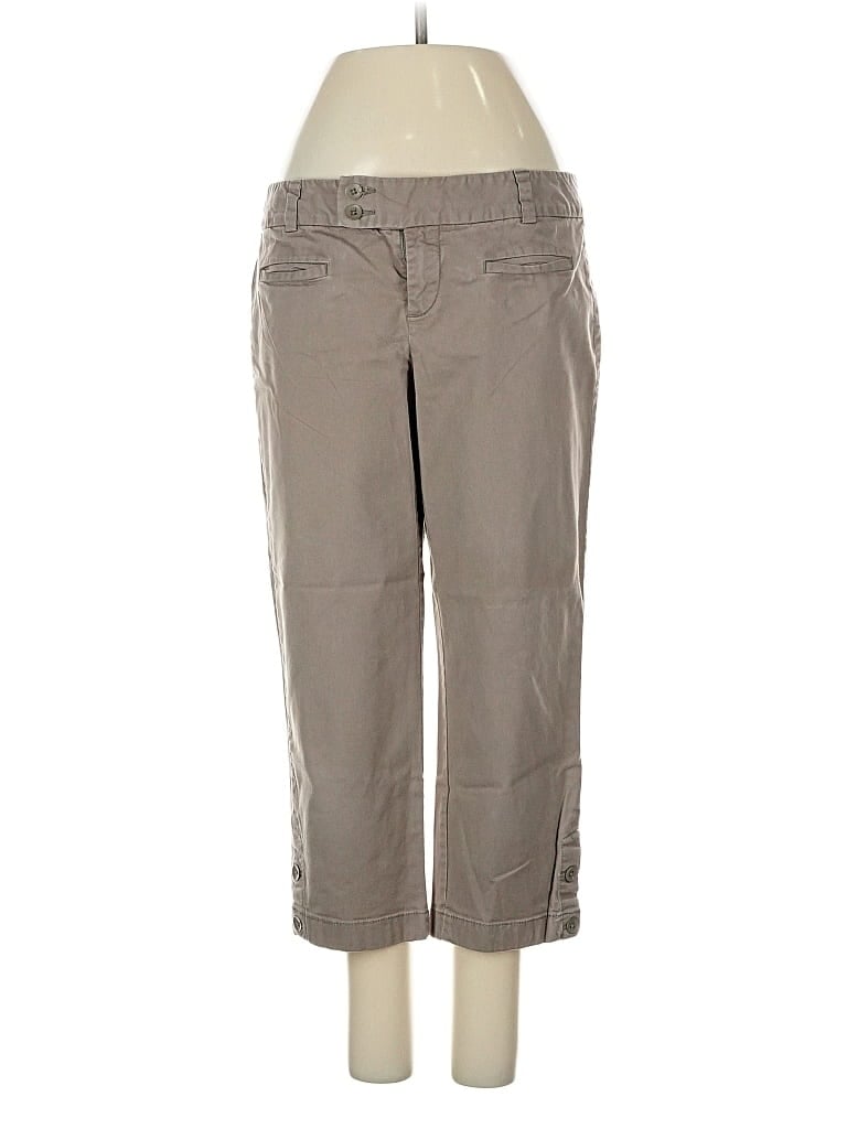 Pre-owned Ann Taylor Loft Khaki Pant In Gray