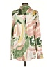 LA Hearts Print Green Long Sleeve Blouse Size XS - photo 2