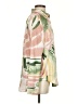 LA Hearts Print Green Long Sleeve Blouse Size XS - photo 4