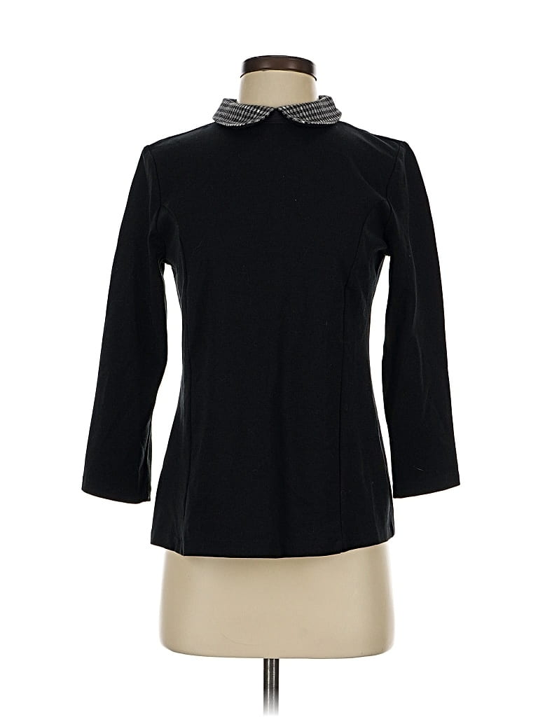 Pre-owned Talbots 3/4 Sleeve Top Black Turtleneck Tops