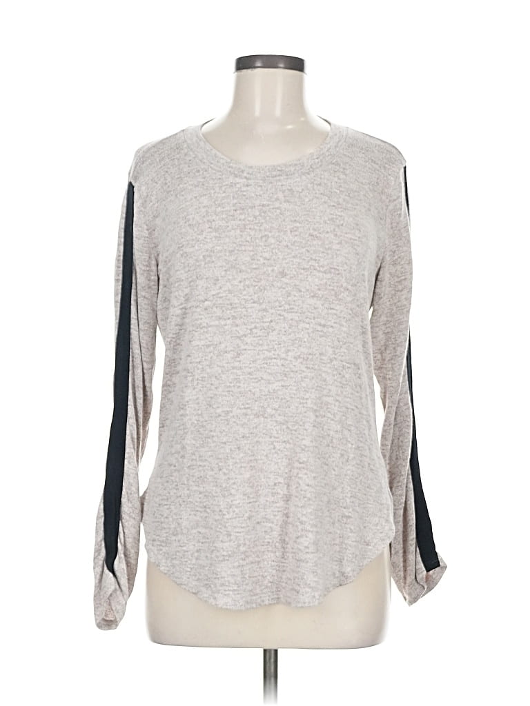 Pre-owned Bobeau Long Sleeve T-shirt In Gray