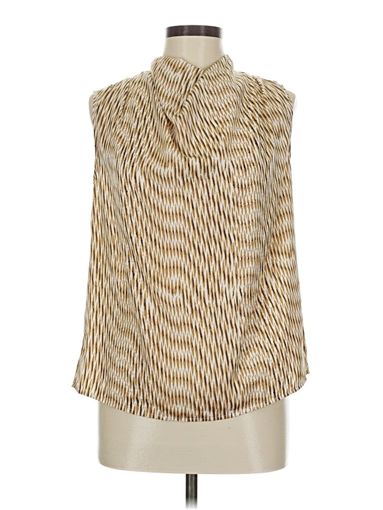 Pre-owned Banana Republic Factory Store Sleeveless Blouse In Brown