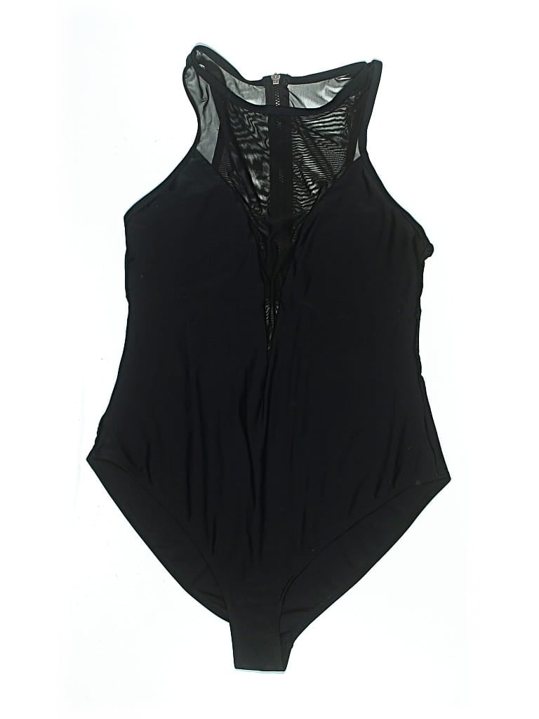Pre-owned Forever 21 Plus Swimsuit Cover Up In Black