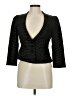 Nanette Lepore 100% Wool Polka Dots Black Gray Wool Blazer Size 8 - photo 1