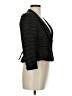 Nanette Lepore 100% Wool Polka Dots Black Gray Wool Blazer Size 8 - photo 4