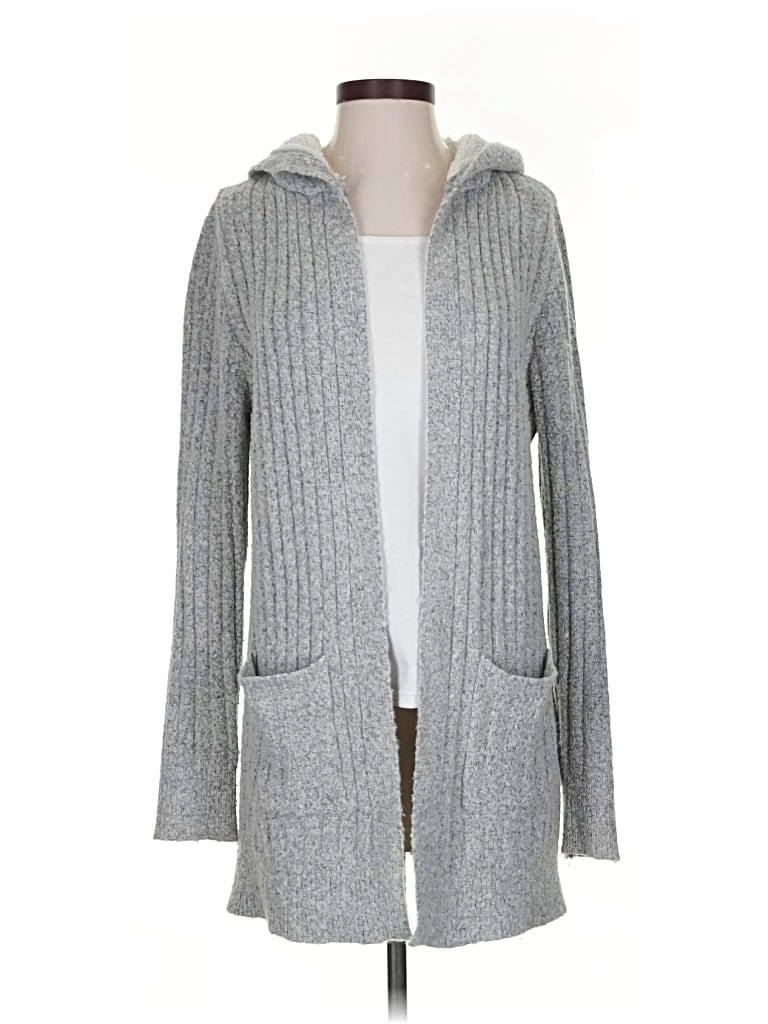 Pre-owned Fashion Nova Cardigan Sweater In Gray