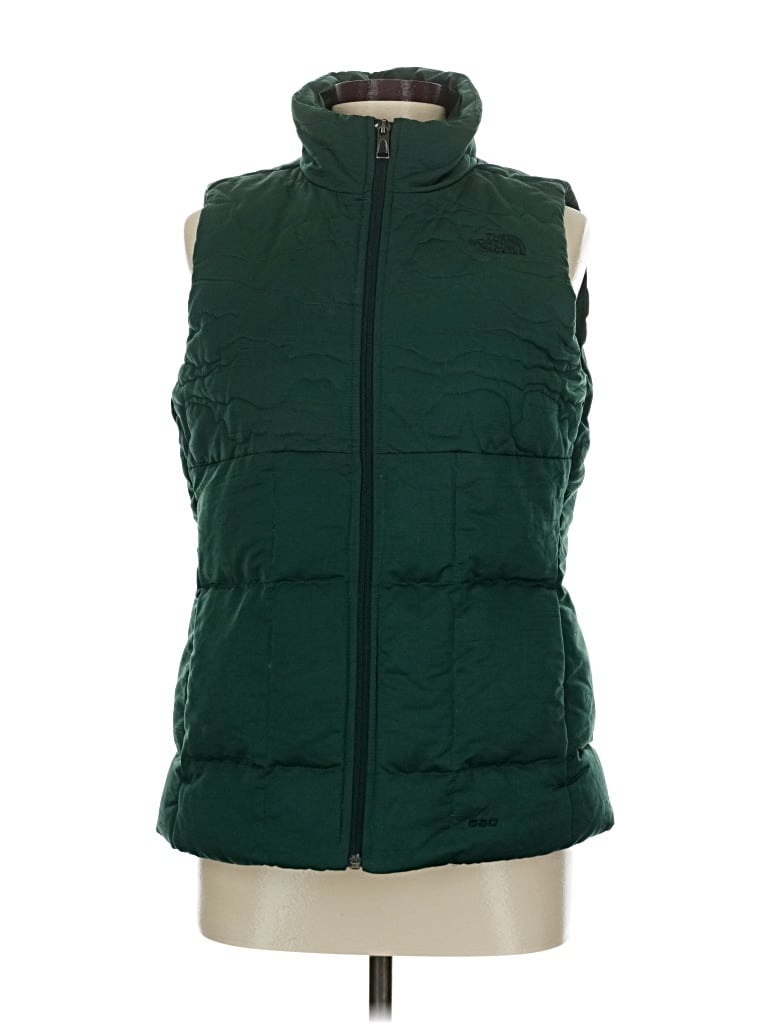 Pre-owned The North Face Vest In Green