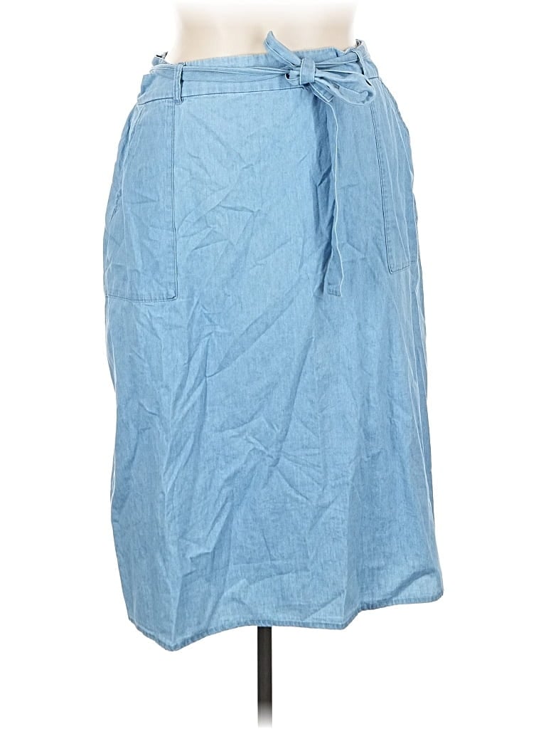 Pre-owned Ophelia Roe Denim Skirt In Blue