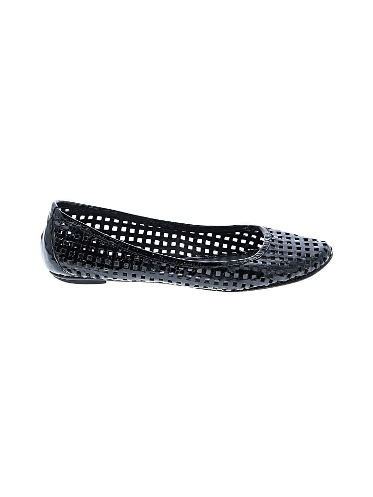 Pre-owned Loeffler Randall Flats In Black