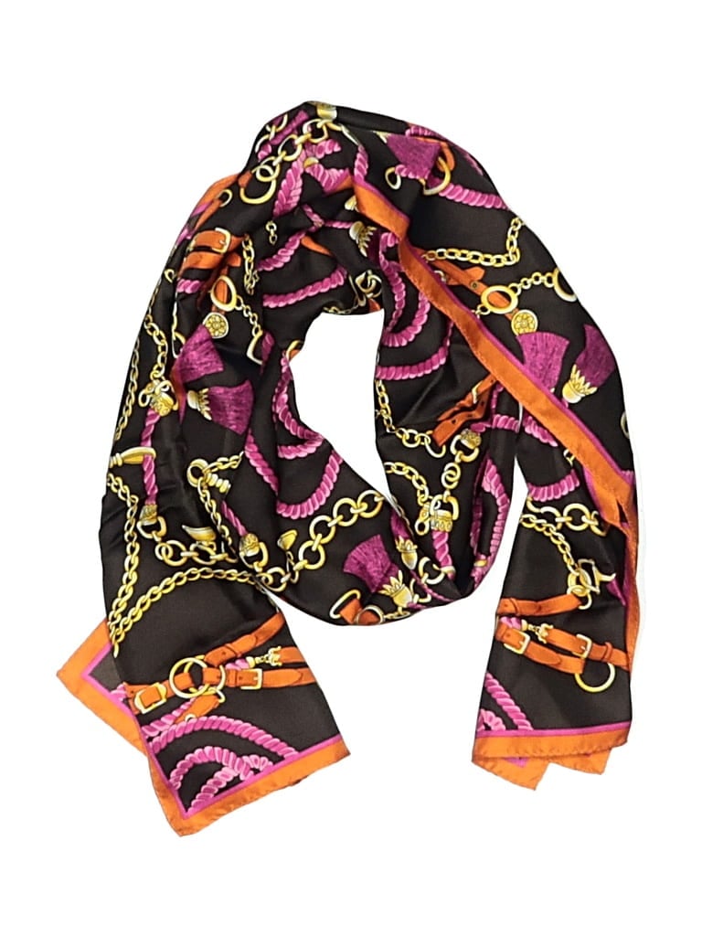 Pre-owned Unbranded Scarf In Orange