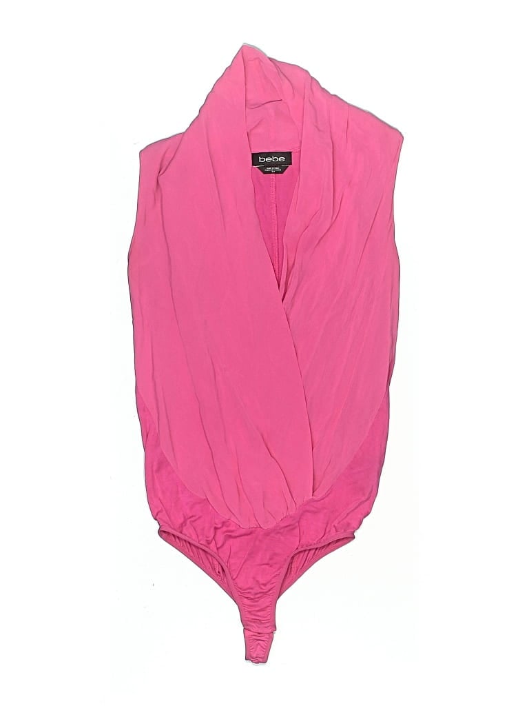 Pre-owned Bebe Bodysuit In Pink