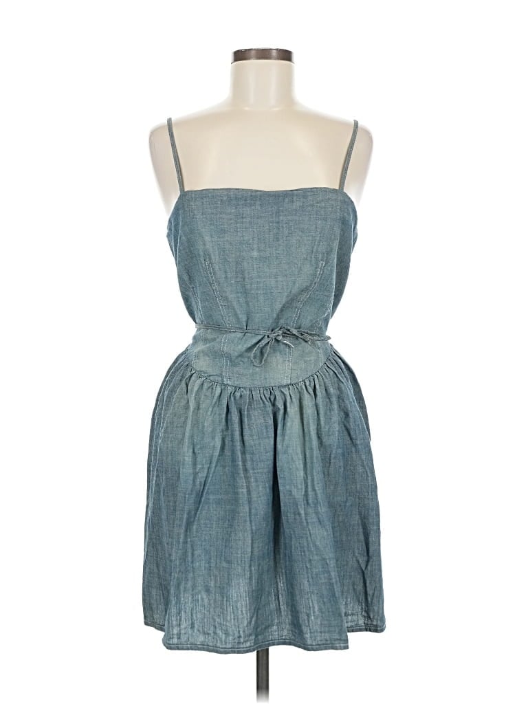 Re/done & Pam Casual Dress In Blue