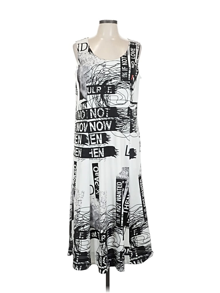 Pre-owned Tango Mango Casual Dress In Silver