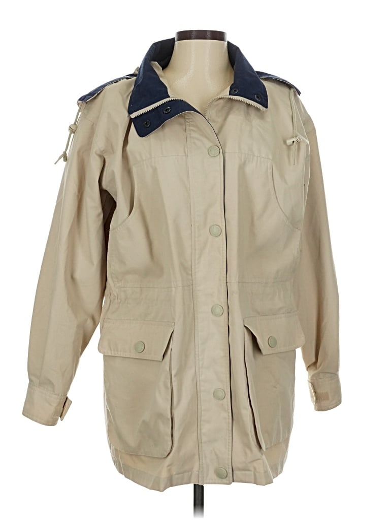Pre-owned St. John's Bay Raincoat In Brown