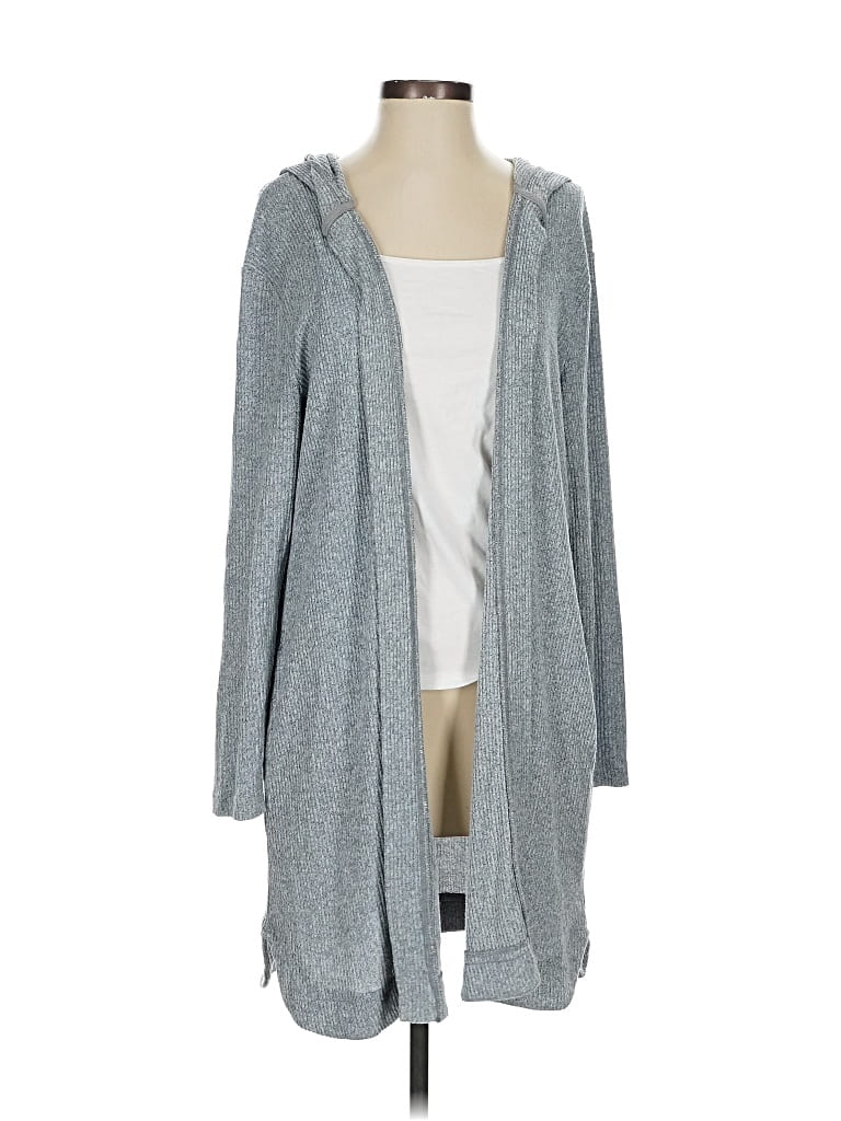 Pre-owned Xersion Cardigan Sweater In Gray