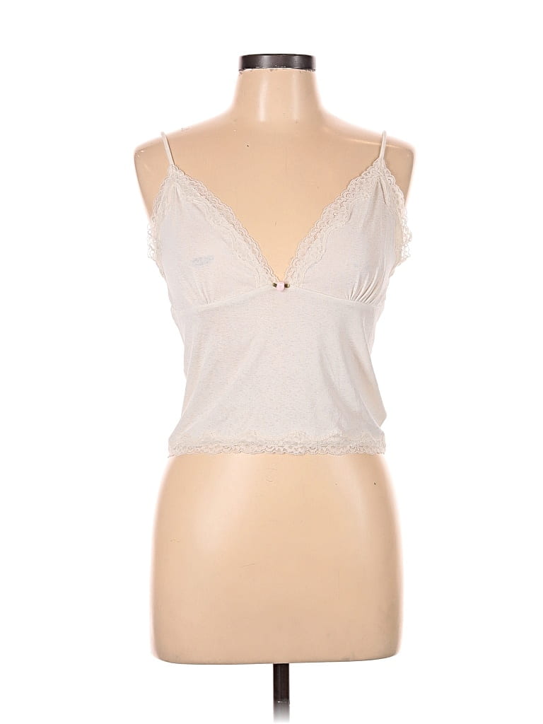 Pre-owned Cotton On Sleeveless Top Ivory Sweetheart Neckline Tops In White