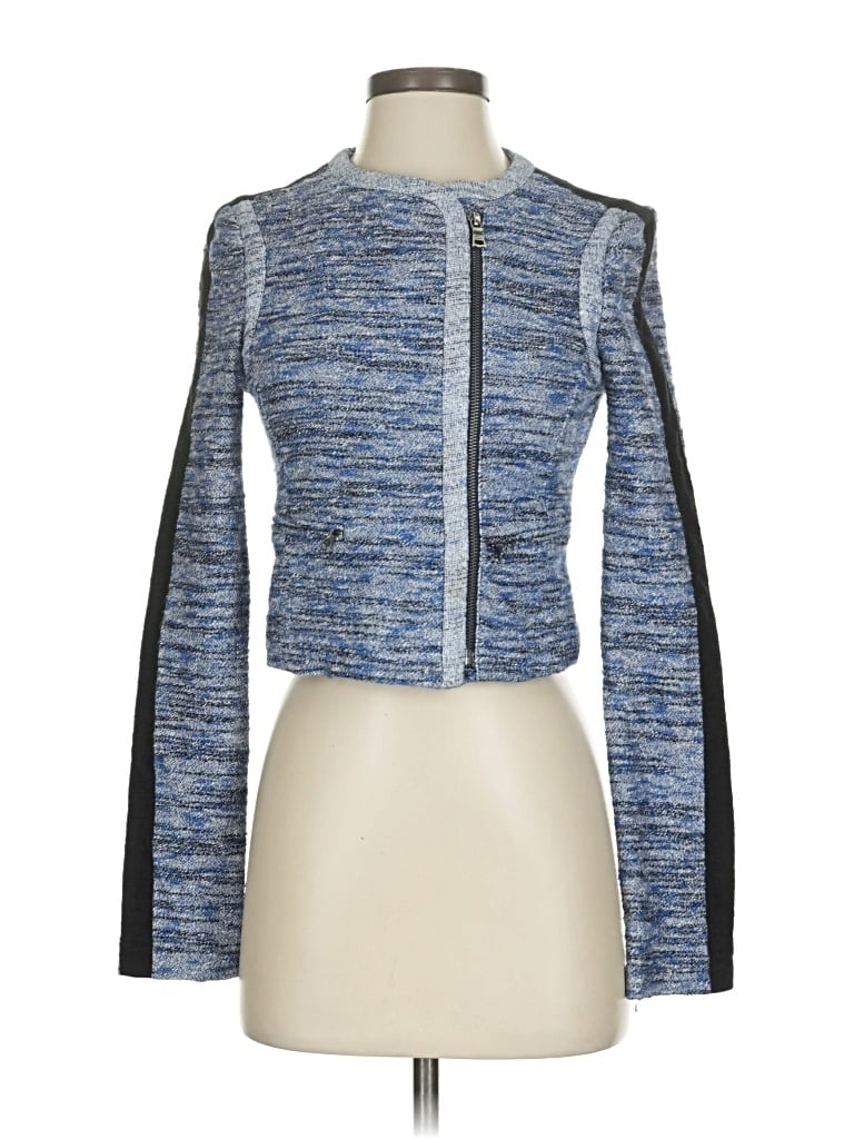 Pre-owned Bcbgmaxazria Jacket In Blue