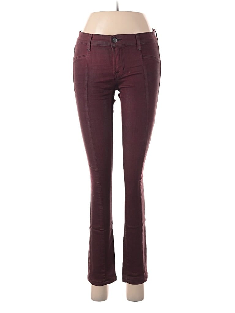 J Brand Jeans In Burgundy