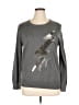 DKNY Graphic Gray Pullover Sweater Size XL - photo 1