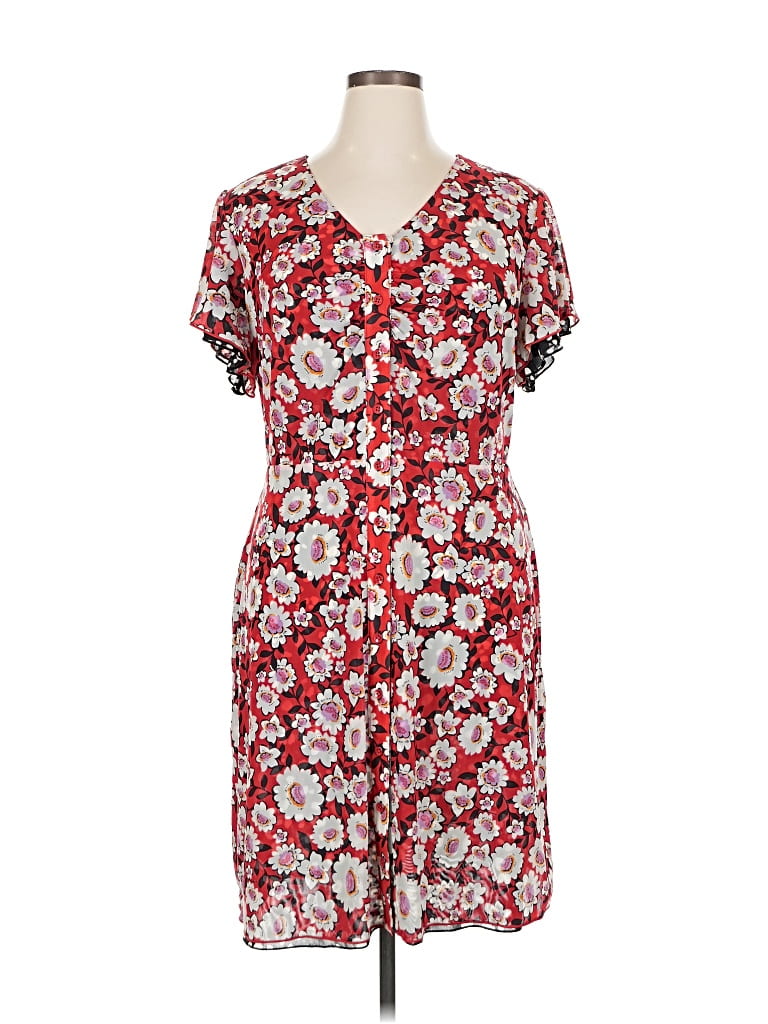 Pre-owned Cabi Casual Dress In Red