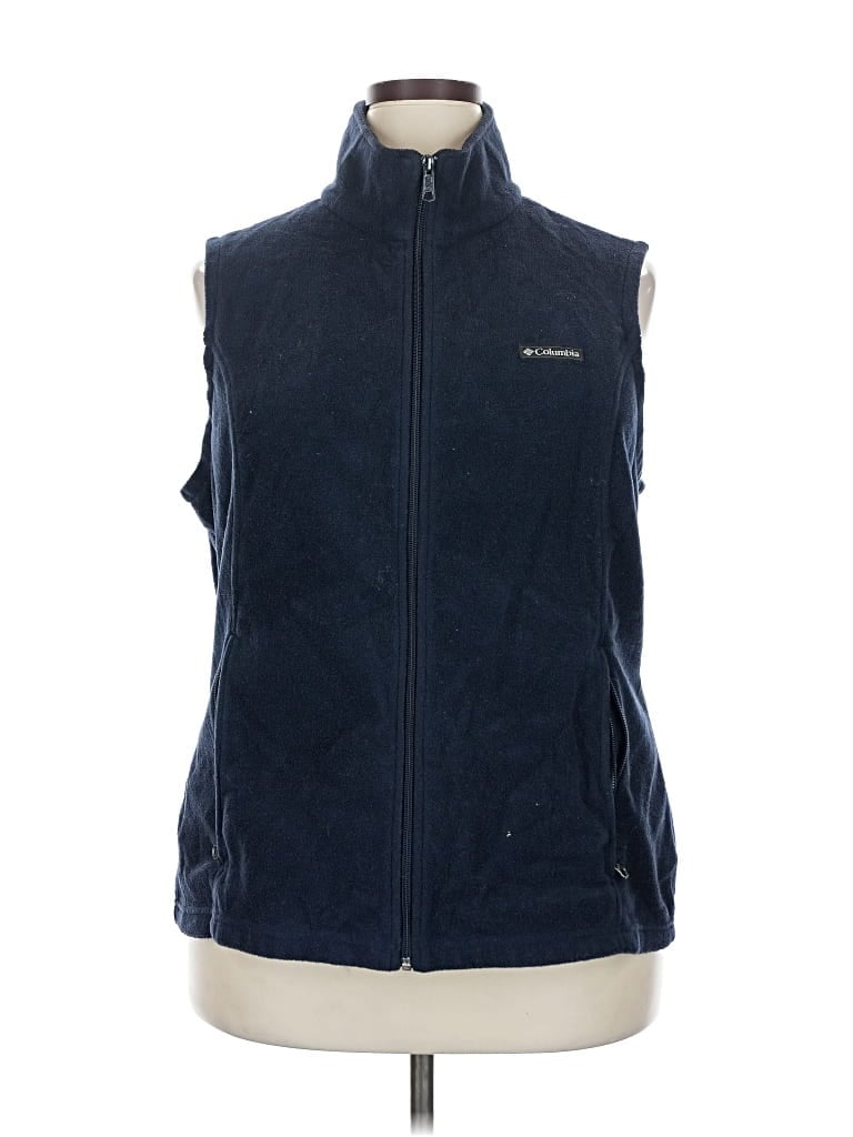 Pre-owned Columbia Vest In Blue