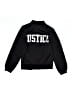 Justice 100% Polyester Solid Black Jacket Size 8 - photo 2