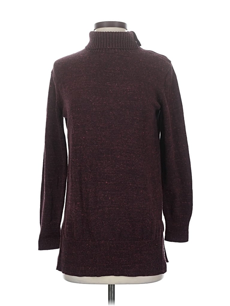 Pre-owned Gap Turtleneck Sweater In Burgundy
