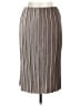 JOA 100% Polyester Stripes Brown Formal Skirt Size L - photo 2