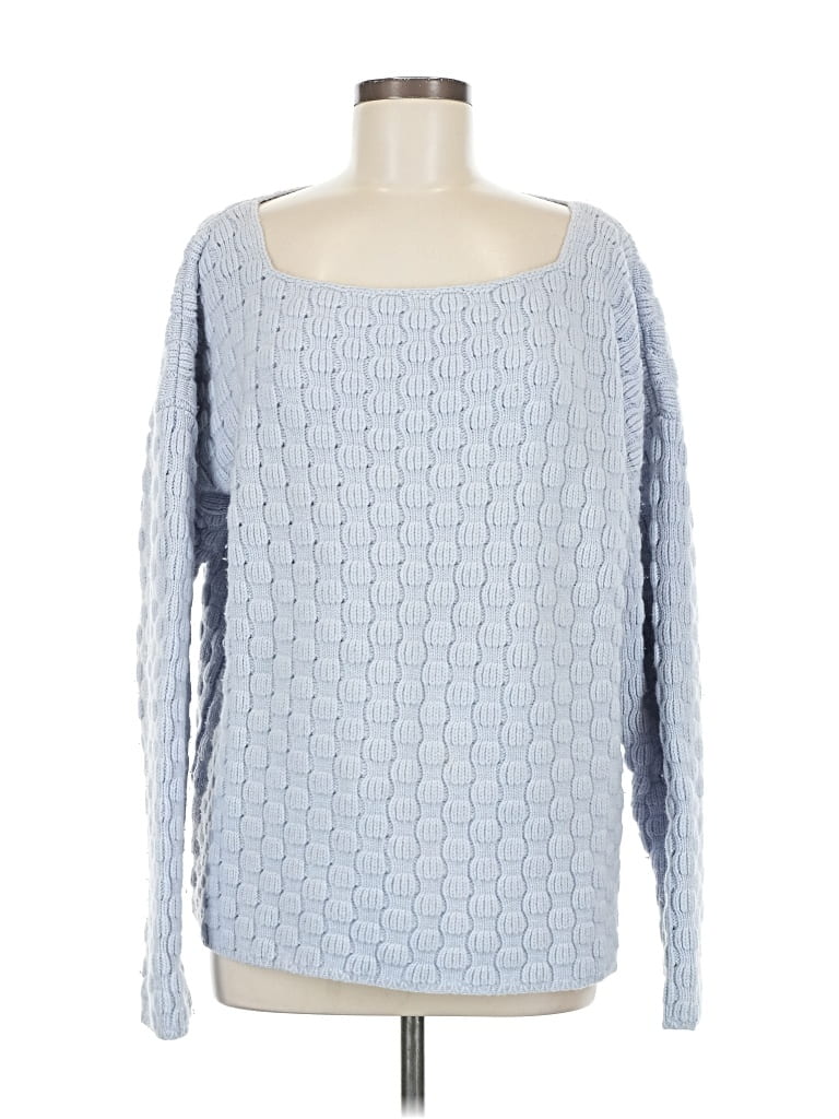 Pre-owned Eileen Fisher Pullover Sweater In Blue