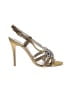 Stella McCartney 100% Satin Gold Green Heels Size EU 37 - photo 1