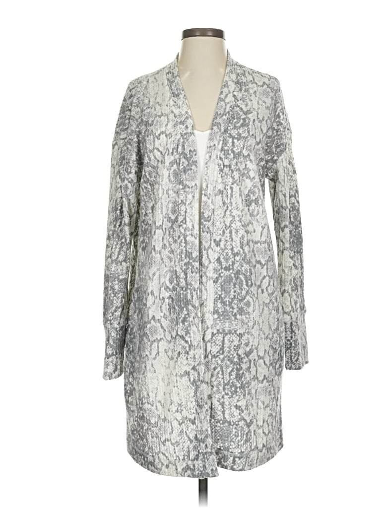 Pre-owned Socialite Cardigan Sweater In Silver