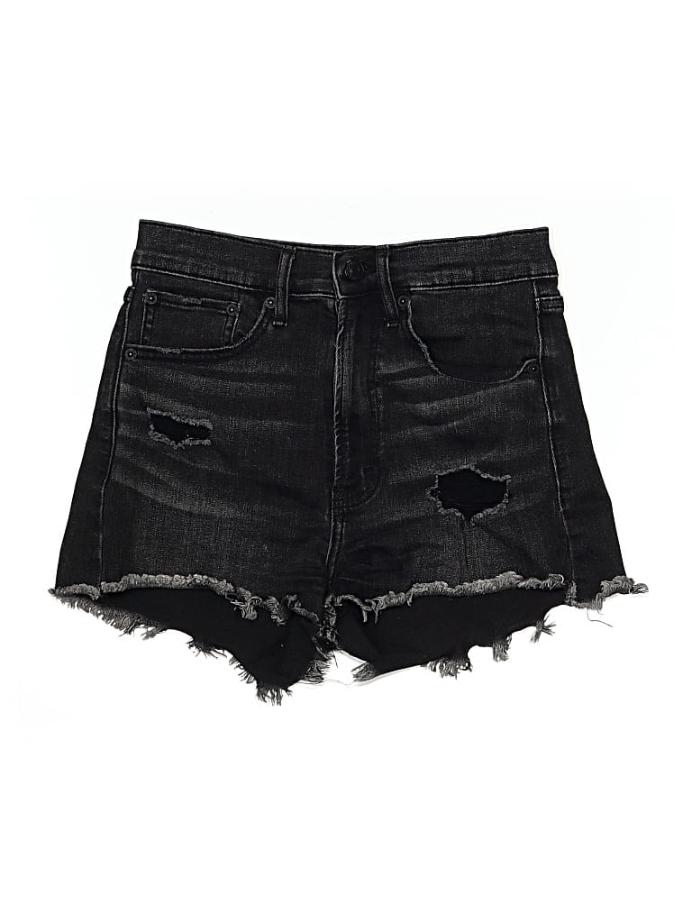 Pre-owned Abercrombie & Fitch Denim Shorts In Black