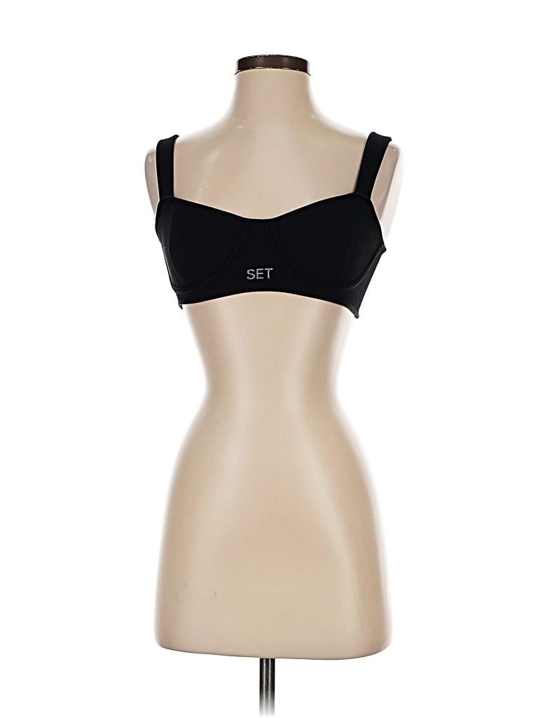 Pre-owned Set Active Sports Bra In Black