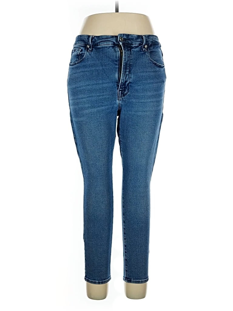 Pre-owned Good American Jeans In Blue