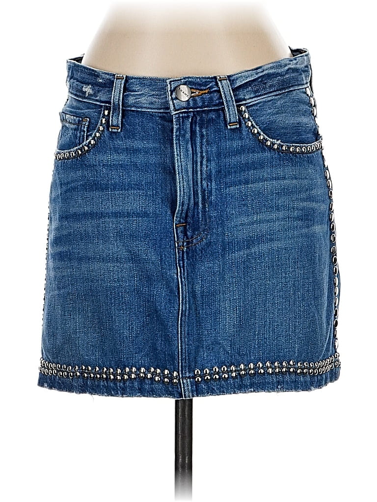 Pre-owned Frame Denim Skirt In Blue
