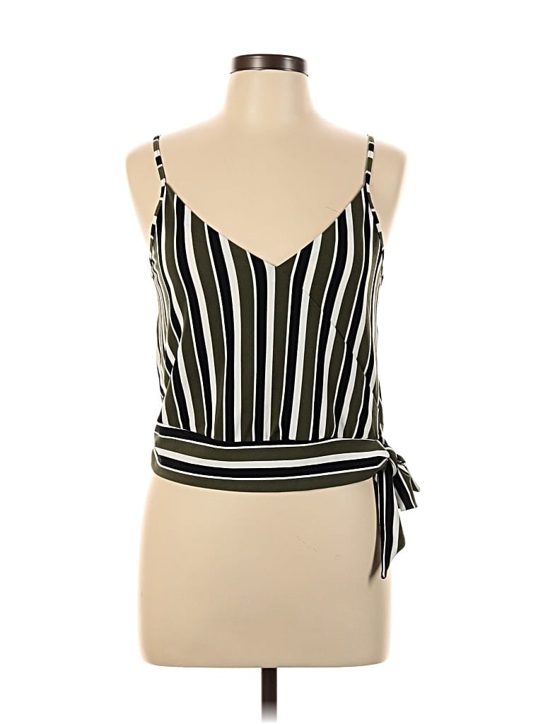 Pre-owned Express One Eleven Sleeveless Blouse In Black