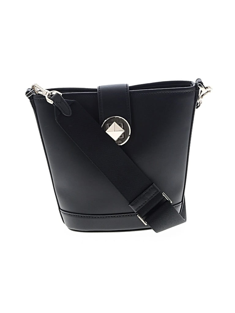 Pre-owned Kate Spade New York Leather Bucket Bag In Black
