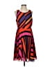 CAbi 100% Polyester Stripes Orange Cocktail Dress Size S - photo 1