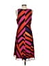 CAbi 100% Polyester Stripes Orange Cocktail Dress Size S - photo 2