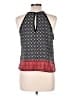 Poetry Black Sleeveless Blouse Size M - photo 2