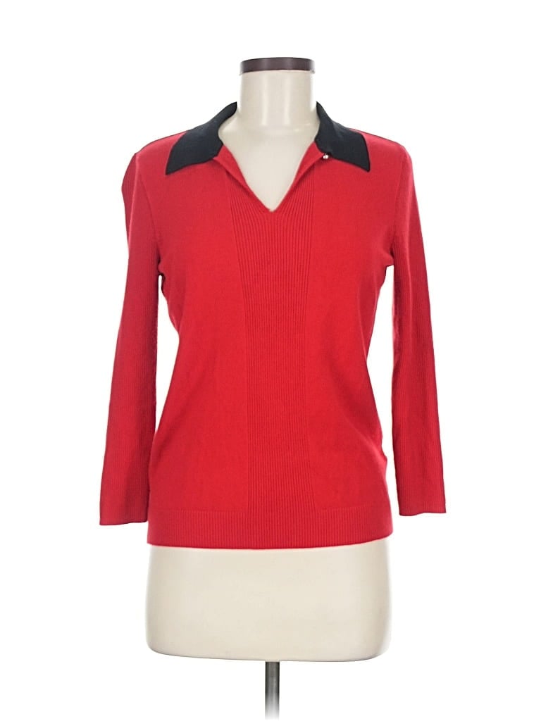 Pre-owned Karl Lagerfeld Pullover Sweater In Red