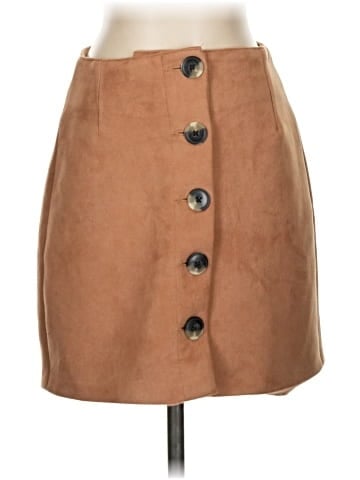 Bershka Faux Leather Skirt (view 1)