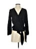Madewell 100% Polyester Black Long Sleeve Blouse Size XXS - photo 1