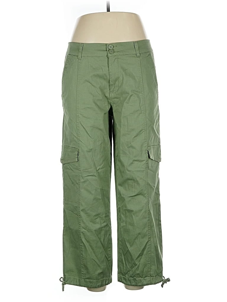 Pre-owned Kensie Cargo Pants In Green
