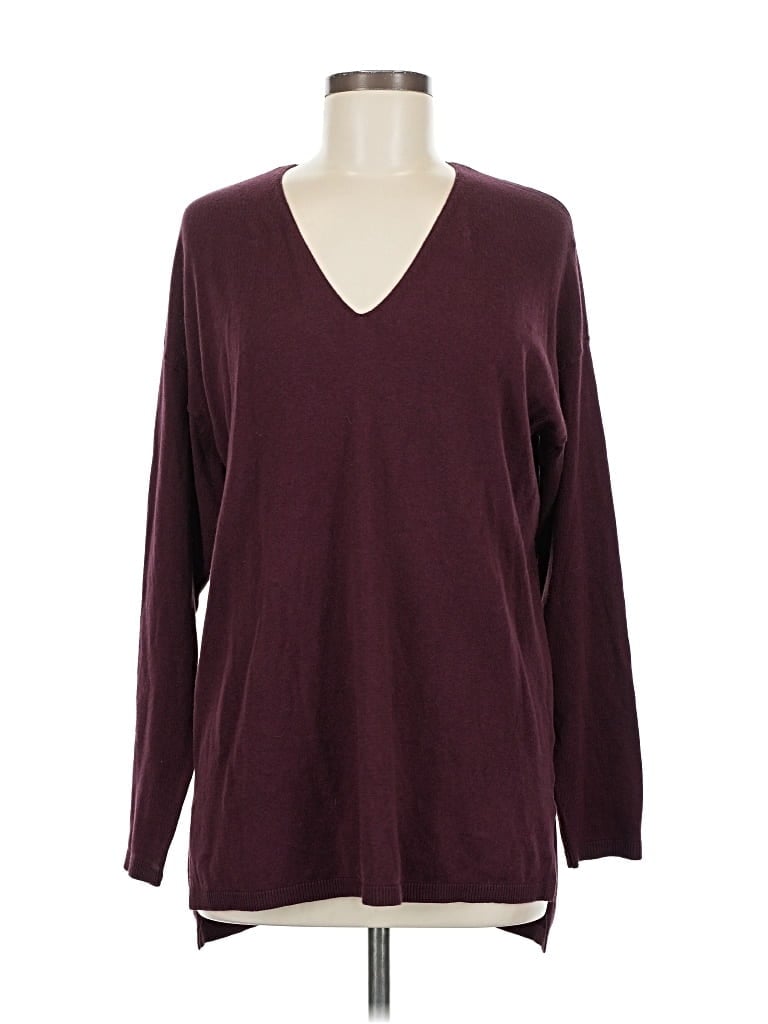 Pre-owned Inc International Concepts Pullover Sweater In Burgundy