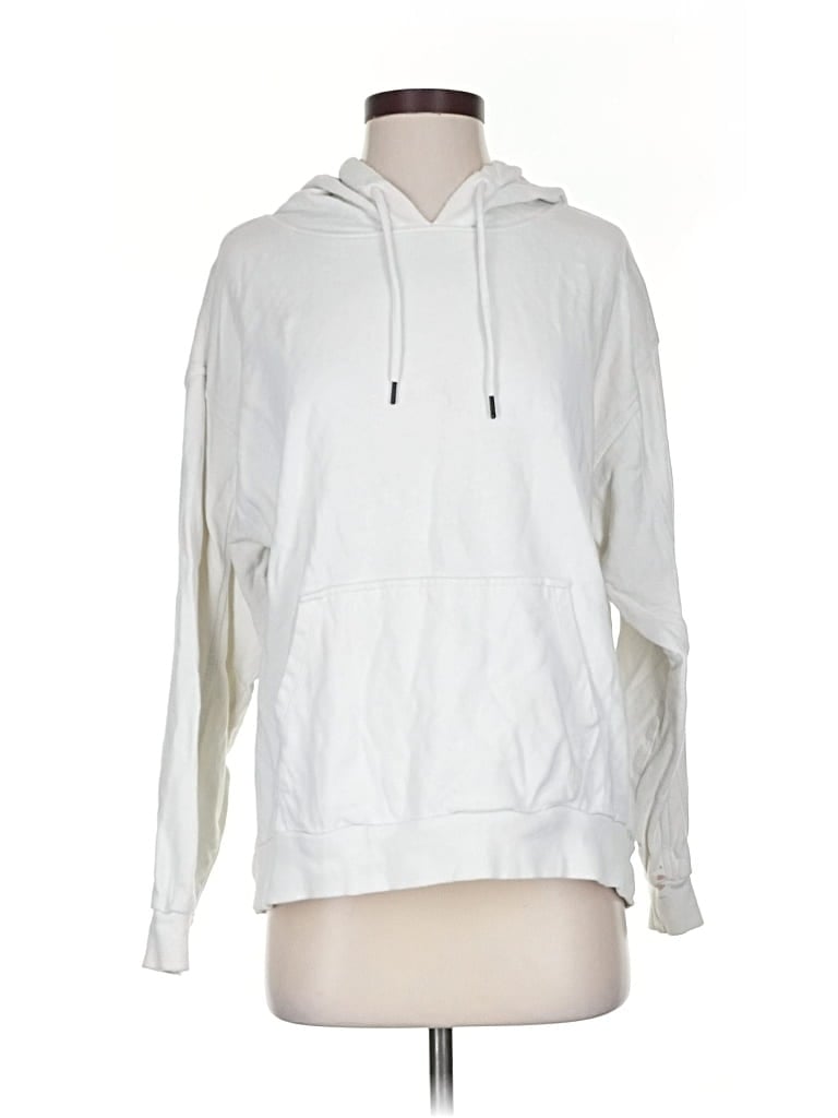 Pre-owned Fabletics Pullover Hoodie In White