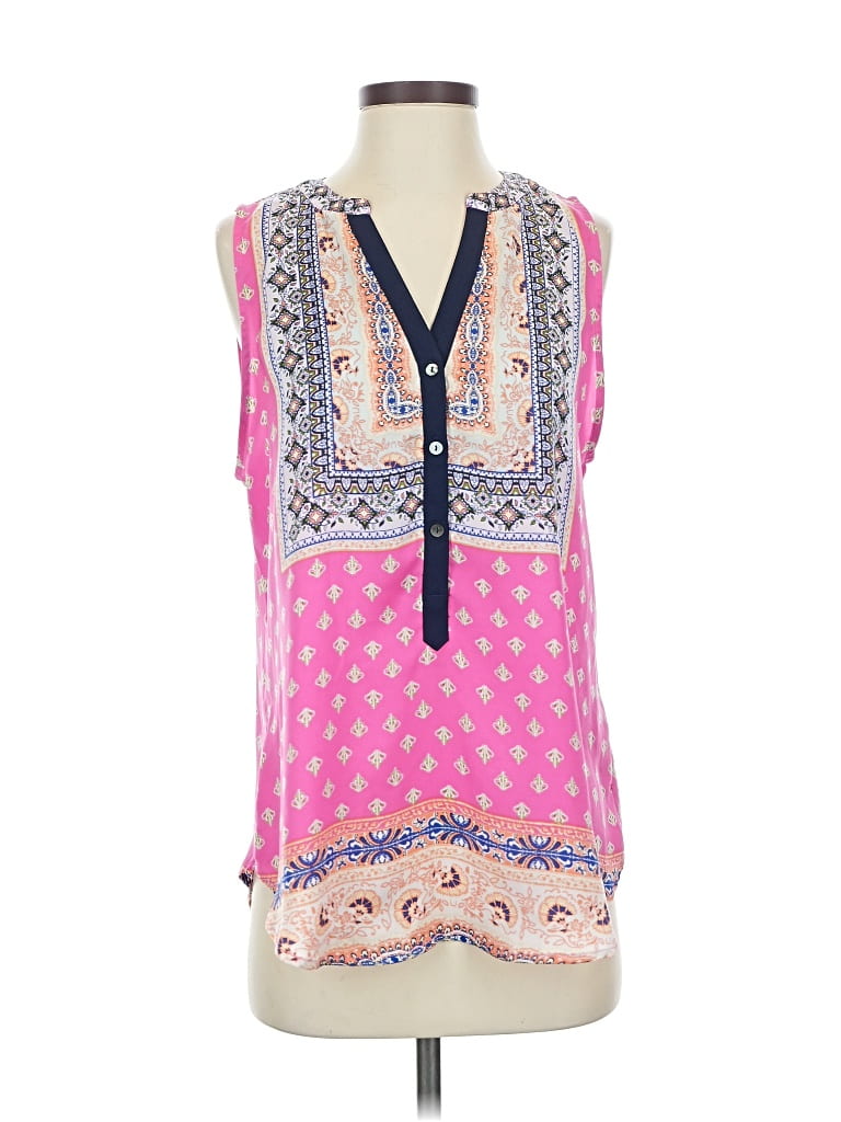 Pre-owned Brixon Ivy Sleeveless Blouse In Pink