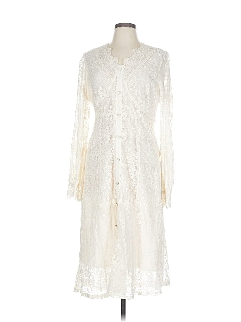 Pre-owned Assorted Brands Cocktail Dress In White